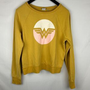 Junk food sweattop wonder women size L yellow